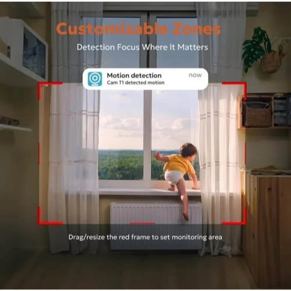 Owltron 2K Indoor Security Camera with Night Vision, Motion Alerts & Alexa